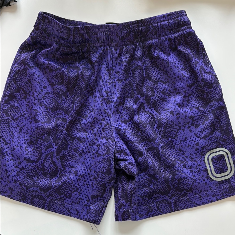 OVERTIME boys Purple Patterned Shorts